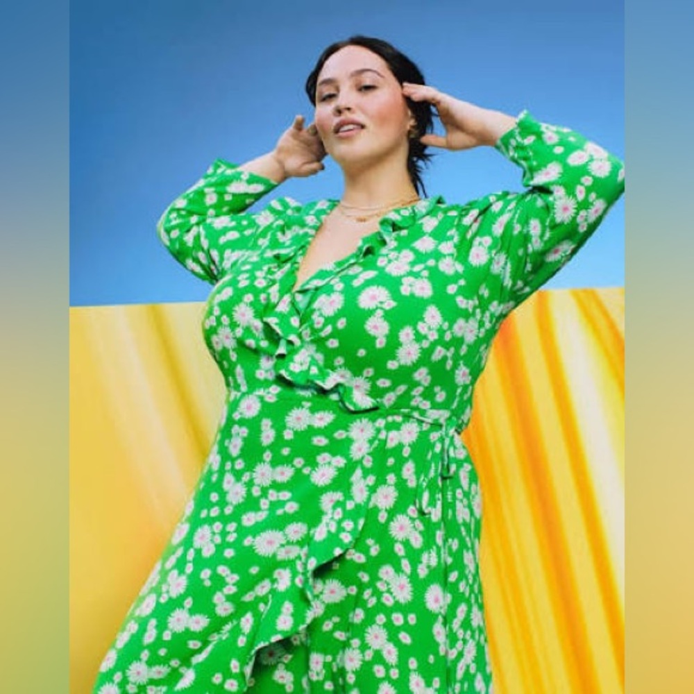 Rixo for Target Green Wrap Dress